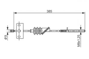 Bosch 1 987 477 385 - Brzdové lano -