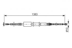 Bosch 1 987 477 826 - Brzdové lano -
