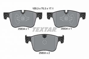Textar 2583401 - Brzdové platničky -