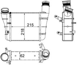 Mahle CI 336 000S - Chladič plniaceho vzduchu