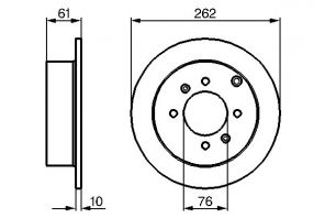 Bosch 0 986 479 125 - Brzdový kotúč -