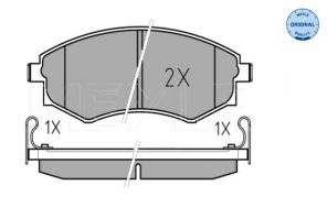 Meyle 025 217 2517/W - Brzdové platničky -