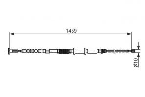 Bosch 1 987 482 180 - Brzdové lano -