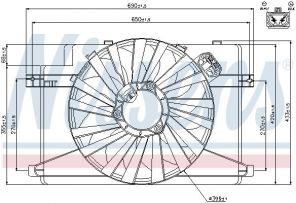 Nissens 85106 - Ventilátor motora -