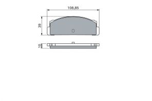 Bosch 0 986 460 741 - Brzdové platničky -