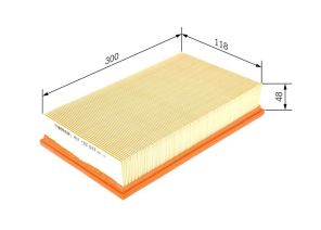 Bosch 1 457 433 523 - Vzduchový filter