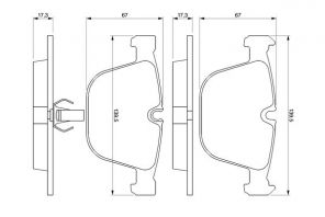 Bosch 0 986 424 812 - Brzdové platničky -