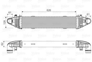 Valeo 818616 - Chladič plniaceho vzduchu -