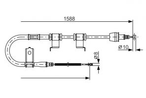 Bosch 1 987 482 359 - Brzdové lano -