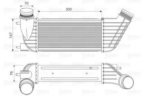 Valeo 818651 - Chladič plniaceho vzduchu -