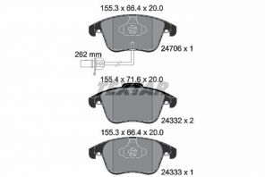 Textar 2470681 - Brzdové platničky -