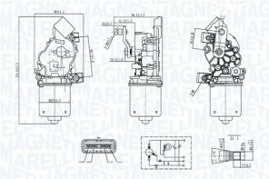 Magneti Marelli 064300410010 - Motor stieračov