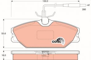 TRW GDB1030 - Brzdové platničky -