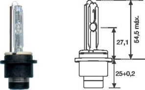 Magneti Marelli 002541100000 D2S - Žiarovka dialkového svetlometu