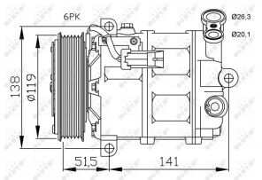 NRF 32499G - Kompresor -