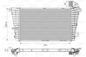 Valeo 818614 - Chladič plniaceho vzduchu -