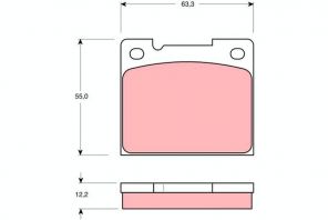 TRW GDB1066 - Brzdové platničky -