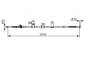 Bosch 1 987 482 307 - Brzdové lano -