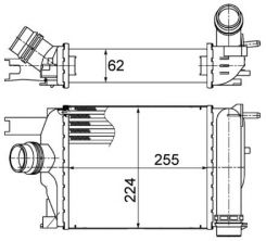 Mahle CI 497 000S - Chladič plniaceho vzduchu