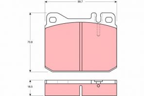 TRW GDB1103 - Brzdové platničky -