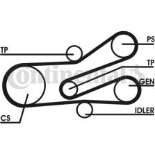 Contitech 6PK1468D1 - Sada klinového rebrovaného remeňa -