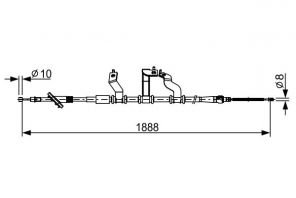 Bosch 1 987 482 532 - Brzdové lano -