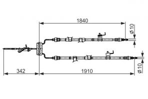 Bosch 1 987 482 420 - Brzdové lano -