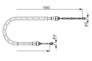 Bosch 1 987 482 233 - Brzdové lano -