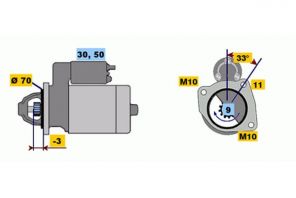 Bosch 0 986 017 470 - Štartér