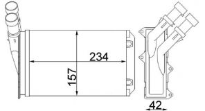 Mahle AH 83 000S - Výmenník tepla vnútorného kúrenia