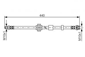 Bosch 1 987 481 059 - Brzdová hadica -