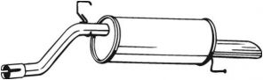 Bosal 185-181 - Zadný tlmič -