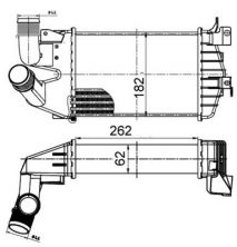 Mahle CI 510 000S - Chladič plniaceho vzduchu