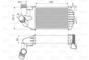 Valeo 818556 - Chladič plniaceho vzduchu -