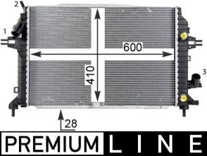 Mahle CR 1857 000P - Chladič vody -