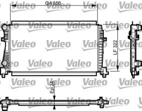 Valeo 735557 - Chladič vody -
