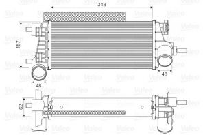 Valeo 818667 - Chladič plniaceho vzduchu -