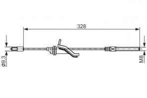 Bosch 1 987 482 545 - Brzdové lano -