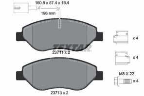 Textar 2371104 - Brzdové platničky -