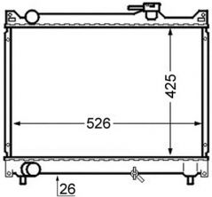 Mahle CR 747 000S - Chladič vody -