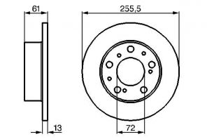 Bosch 0 986 478 067 - Brzdový kotúč -