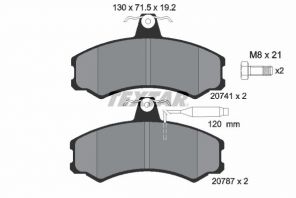 Textar 2074101 - Brzdové platničky -