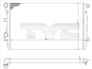 TYC 737-0017-R - Chladič vody -