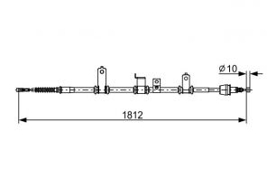 Bosch 1 987 482 615 - Brzdové lano -