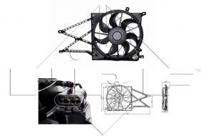 NRF 47015 - Ventilátor motora -