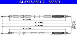 ATE 24.3727-3501.2 - Brzdové lano -