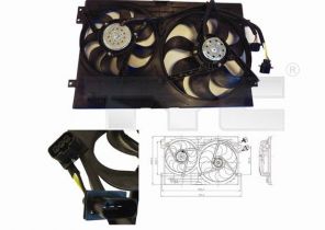TYC 837-0024 - Ventilátor motora -
