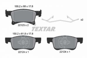 Textar 2212301 - Brzdové platničky -