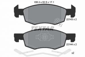 Textar 2214301 - Brzdové platničky -