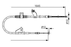 Bosch 1 987 482 275 - Brzdové lano -